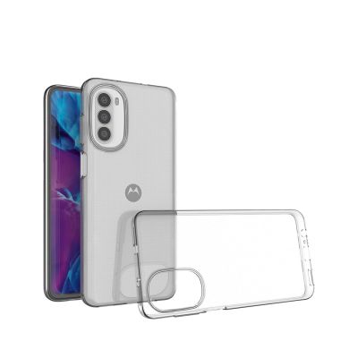 2. Ultra Clear 0,5 mm Hülle für Motorola Moto G82 5G / Moto G52 dünne Abdeckung transparent