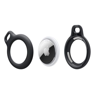 3. Tech-Protect Rough Chain Case für Apple AirTag mit Anhänger – Schwarz