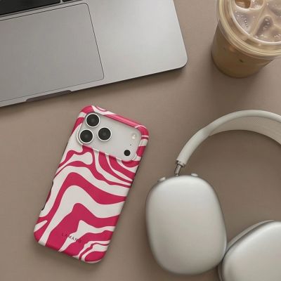 5. Tech-Protect Lamano MagSafe Hülle für iPhone 18 Pro Max / 17 Pro Max – Weiß und Rosa