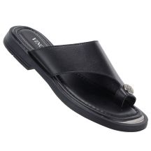 Elegante Damen-Flip-Flops, schwarz, Vinceza 62307