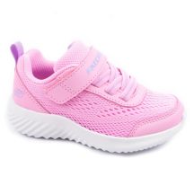 Skechers Bounder Baby-Sportschuhe mit Klettverschluss in Rosa