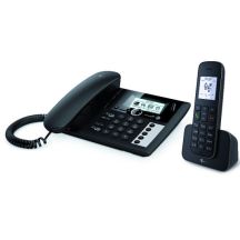 Telekom Sinus PA 207 Plus 1 Analog-/DECT-Telefon, Anrufername und -identifizierung, Schwarz