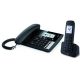 Telekom Sinus PA 207 Plus 1 Analog-/DECT-Telefon, Anrufername und -identifizierung, Schwarz
