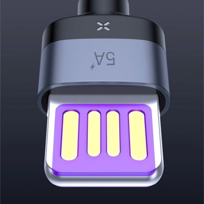 14. Baseus Cafule Kabel USB Typ C SuperCharge 40W Quick Charge 3.0 QC 3.0 Kabel 1m grau-schwarz (CATKLF-PG1)