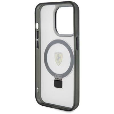 7. Ferrari FEHMP15LUSCAH iPhone 15 Pro 6,1" transparentes Hardcase Ring Stand 2023 Collection MagSafe