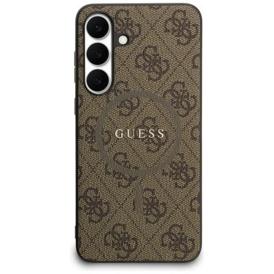 3. Guess 4G Ring Classic Logo MagSafe Hülle für Samsung Galaxy S25 FE - Braun