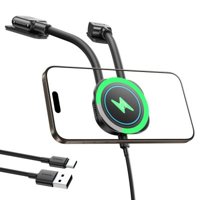 Baseus PrimeTrip C03sPro Kfz-Halterung für das Armaturenbrett mit Klebe-Induktionsladegerät – Schwarz