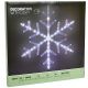 14. Schneeflocken-Dekorationsleuchte zum Aufhängen, 40 weiße LEDs