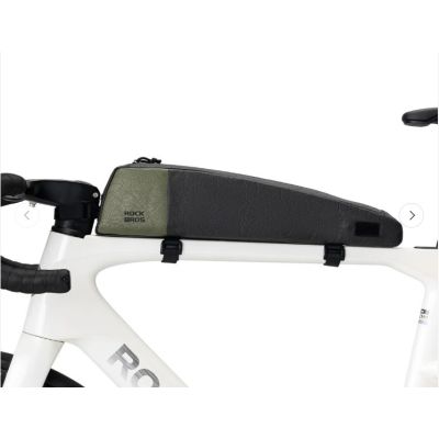 Rockbros Fahrradrahmentasche, schwarz und grün, 0,9 l