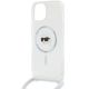 5. Karl Lagerfeld Crossbody IML Karl Head MagSafe Hülle für iPhone 15 / 14 / 13 – transparent