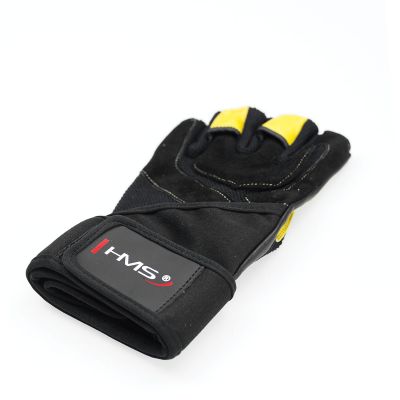 41. Turnhandschuhe Schwarz/Gelb HMS RST01 Größe XL