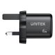 27. UNITEK 2x GAN 45W Ladegerät, 2x USB-C PD 3.0, QC, Schwarz