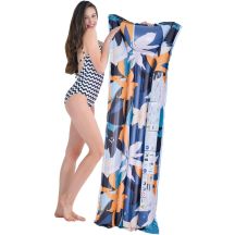 Aufblasbare Matratze Blumen 174x59x18cm 33258 Blau