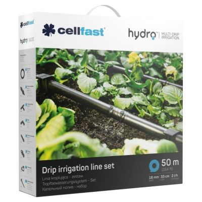 2. CELLFAST Hydro-Tropfschlauch-Set 5/8" (16 mm) 50 m