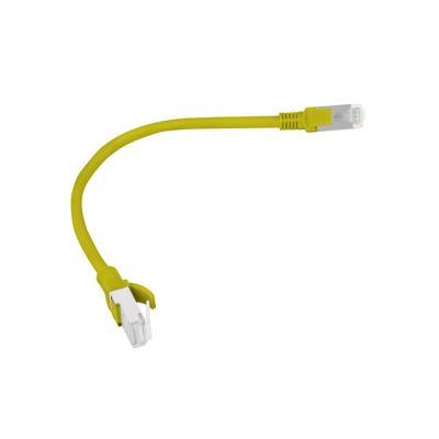 2. UTP-Patchkabel Lanberg PCU6-10CC-0025-Y (RJ45 – RJ45; 0,25 m; UTP; Kat. 6; gelb)