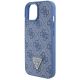 7. Guess GUHCP15SP4TDSCPB iPhone 15 6,1" blau/blaues Hardcase Crossbody 4G Metalllogo