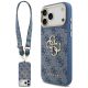 Guess 4G Big 4G Classic Logo Big Strap Metal Buttons Hülle für iPhone 18 Pro Max / 17 Pro Max – blau
