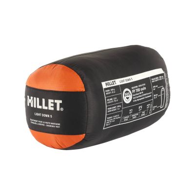 3. MILLET Light Down 5 orangefarbener Schlafsack