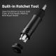 8. Rockbros 42320010001 Fahrradpumpe Handbuch + Schraubendreher – Schwarz