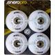 9. ENERO PRO PU-Roller-Skate-Rollen 64 mm, 4 Stück mit ABEC 7 LED-Kugellagern