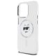 6. Karl Lagerfeld IML Metal Choupette Head MagSafe iPhone 14 Pro Hülle - Weiß