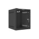 Lanberg WF10-2306-10B Einzelschrank (6 HE; 329 mm / 280 mm / 310 mm; Wandmontage; Glas; 10"; Schwarz)