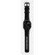 7. Nomad Rocky Point Armband, schwarzes Leder, Titan