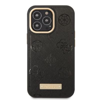 3. Guess GUHMP13LSAPSTK iPhone 13 Pro / 13 6.1" schwarz/schwarz Hardcase Peony Logo Plate MagSafe