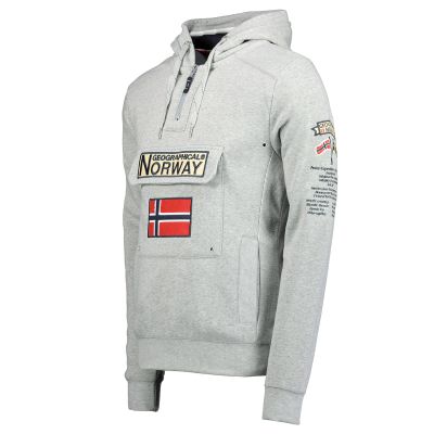 3. Herren-Sweatshirt Geographical Norway GYMCLASS BGREY DB GTX MEN 054 (WW2844H/GN-BLENDED GREY)
