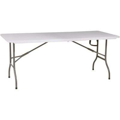 Cateringtisch, zusammenklappbar in einem Koffer, 180 x 70 cm, max. 100 kg, weiß