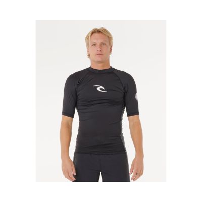 Lycra RIP CURL WAVES UPF PERF Kurzarm schwarz