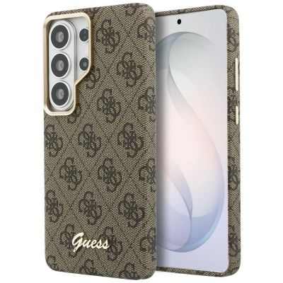 Guess 4G Script MagSafe Hülle für Samsung Galaxy S26 Ultra – Braun