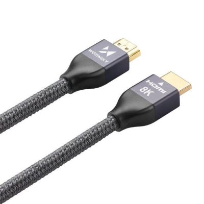8. Wozinsky HDMI 2.1 Kabel 8K 60 Hz 48 Gbps / 4K 120 Hz / 2K 144 Hz 1 m Silber (WHDMI-10)