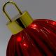 5. DEKORATIVE LED-KUGEL 15 CM ROT MIT FLIMMERLICHT, 15 LEDS UND TIMER