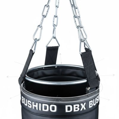 25. PREMIUM Boxsack + Ring SBRX Schwarz Leer - 150 cm | DBX Bushido