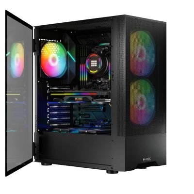 2. LOGIC ARYA ARGB MIDI USB 3.0 SCHWARZES GEHÄUSE