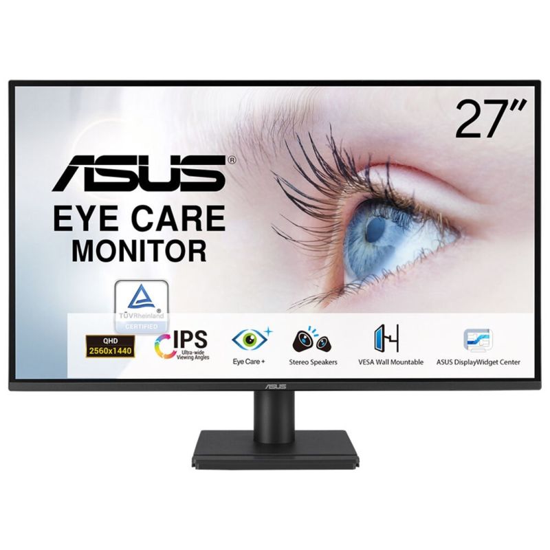 17. ASUS VA27AQ Computermonitor 68,6 cm (27") 2560 x 1440 px Quad HD LCD Schwarz