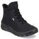 42. Gefütterte schwarze Damen-Ankle-Boots Rieker 55069-00