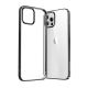 Joyroom New Beautiful Series Ultra Thin Clear Metallic Frame Case für iPhone Pro Max 12 Schwarz (JR-BP796)