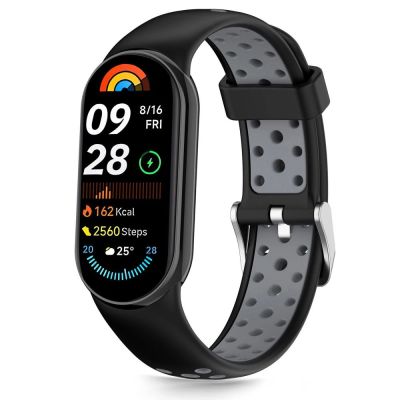 Tech-Protect IconBand Air Strap für Xiaomi Smart Band 8 / 9 / 10 / NFC - Schwarz und Grau
