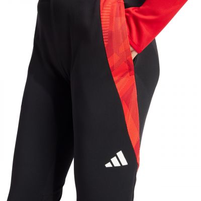 6. adidas Tiro 24 Wettkampf-Trainingshose für Damen, Schwarz und Rot, IS1637