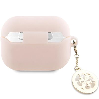 2. Guess GUAP23DSLGHDP AirPods Pro 2 Hülle rosa/rosa 3D Gummi 4G Diamant Charm