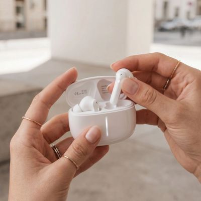 6. Tech-Protect Ultraboost Pro G3 Kabellose Kopfhörer – Weiß