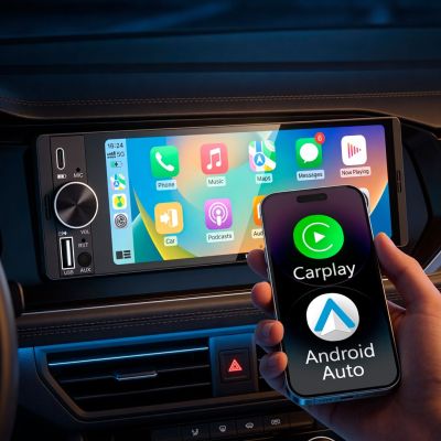 13. KRUGER&MATZ Autoradio KM2016 CarPlay/Android Auto 1DIN