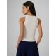 2. Schmal geschnittenes, geripptes Damen-Stricktop 4F 4FRSS26TSLEF338-12S
