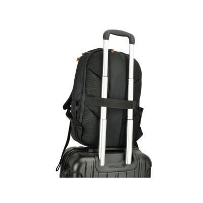 6. CONCEPTRONIC Notebook-Rucksack 15" Multi-Fächer-Design schw.
