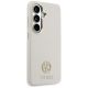 4. Guess Strass-Logo-Hülle mit rundem Logo für Samsung Galaxy S26+ - Beige