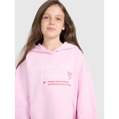4. Oversized-Sweatshirt mit Kapuze, offen, für Mädchen, 4F 4FJRAW25TSWSF2429-56S