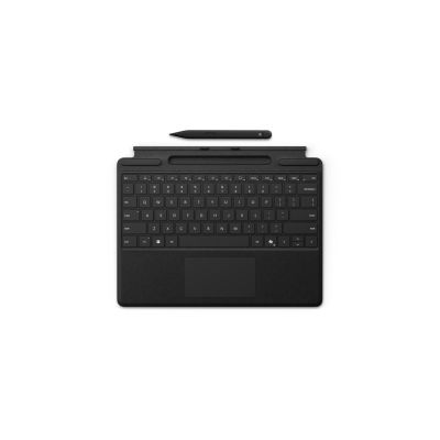 2. Microsoft Surface Pro Tastatur mit schlankem Stift für Unternehmen, QWERTZ-Zifferblatt, Deutsch, Microsoft-Abdeckung, Schwarz