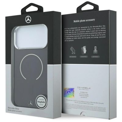 8. Mercedes Double Layer Iconic Logo MagSafe Hülle für iPhone 18 Pro Max / 17 Pro Max - bordeauxrot
